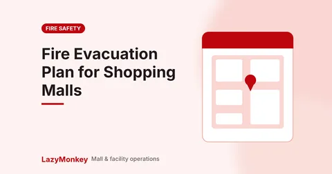 Shopping mall fire evacuation plan cover