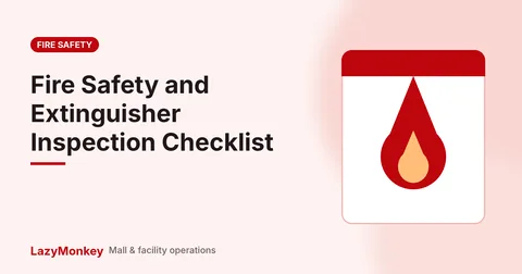 Mall fire safety checklist cover