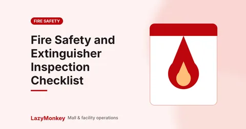 Mall fire safety checklist cover