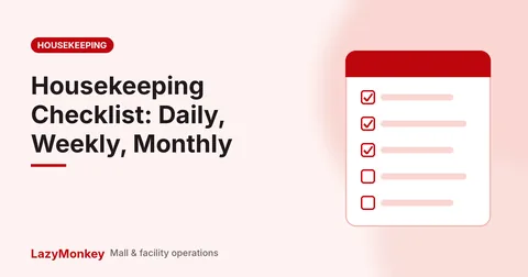 Mall housekeeping checklist cover