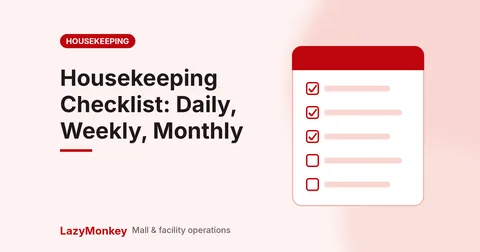 Mall housekeeping checklist cover