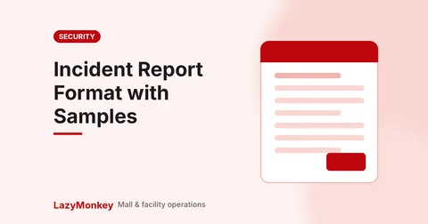 Incident report format template cover