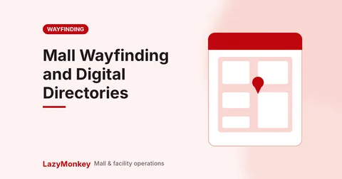 Mall wayfinding signage and digital directory cover