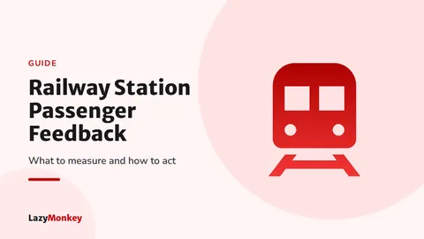 Train icon for railway station passenger feedback