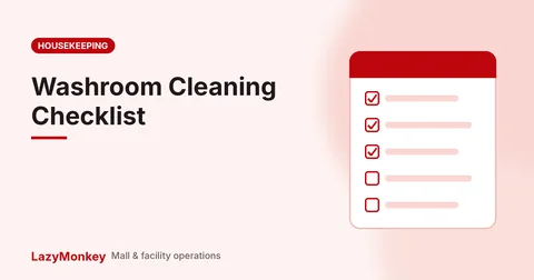 Washroom cleaning checklist cover
