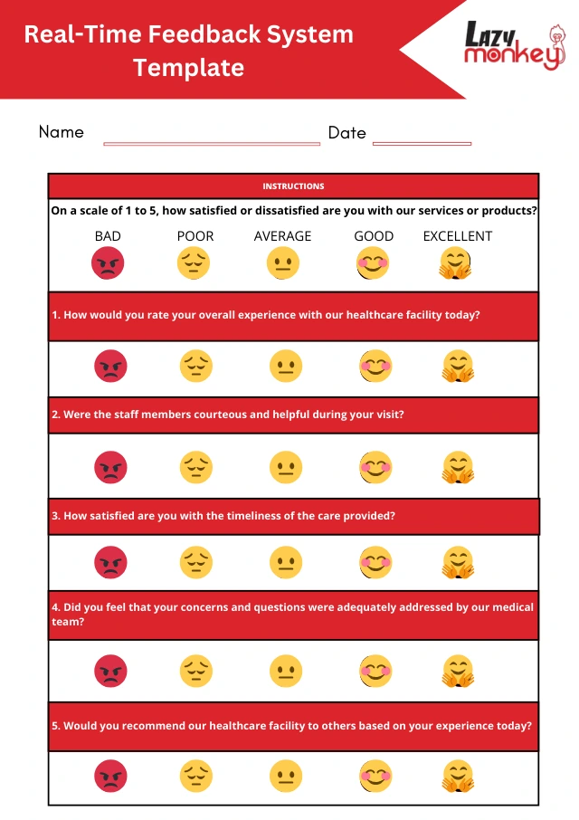 Real-Time Feedback System Form