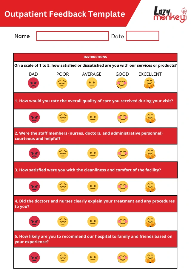 Outpatient Feedback Form