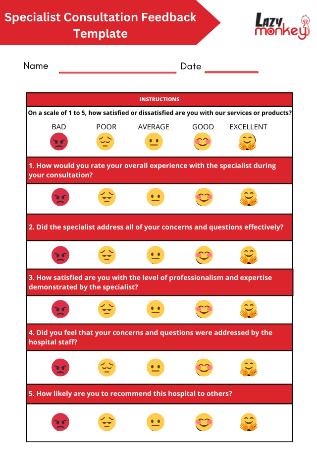 Specialist Consultation Feedback Form