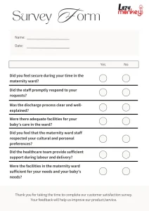 Maternity Ward Feedback Template