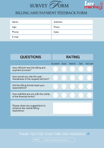 Billing And Payment Feedback Form